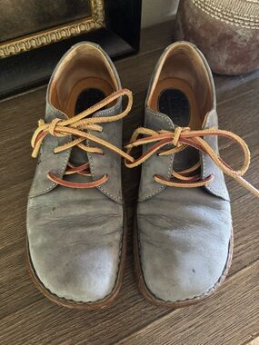 Women’s Dusty Blue Leather Shoe